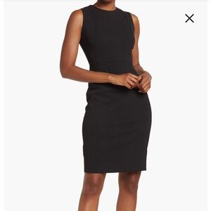Calvin Klein Black Sleeveless Sheath Dress